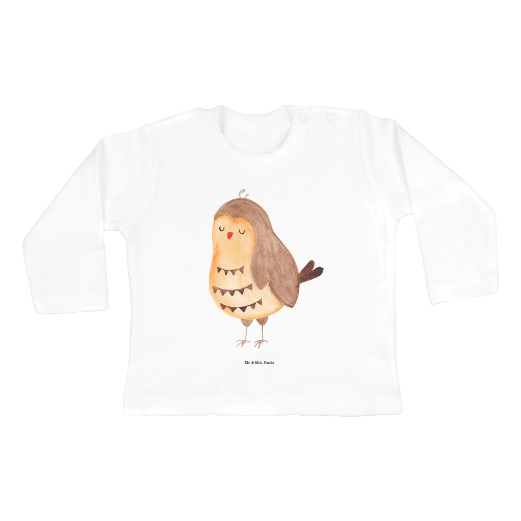 Baby Longsleeve Eule Zufrieden Kleidung, Baby Shower, Bio, Langarm, Eule, Wortspiel Lustig, Eule Spruch, Liebe Spruch, Geschenk Hochzeitstag, Spruch schön, Owl, Eule Deko, Romantisch