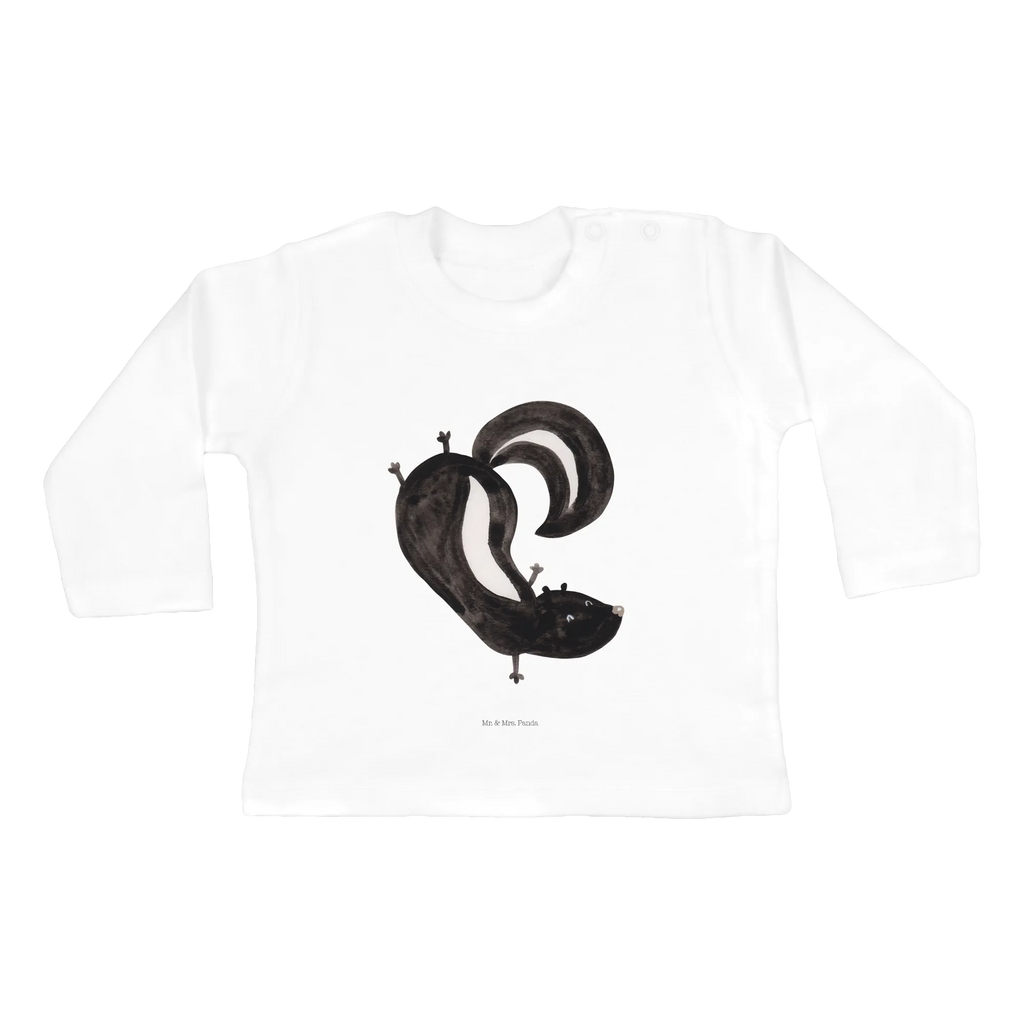 Baby Longsleeve Stinktier Handstand Kleidung, Bio, Baby Shower, Langarm, Skunk, Stinktier, Spielplatz, Stinker, Wildtier, Stinki, Kind, Raubtier, Verpielt