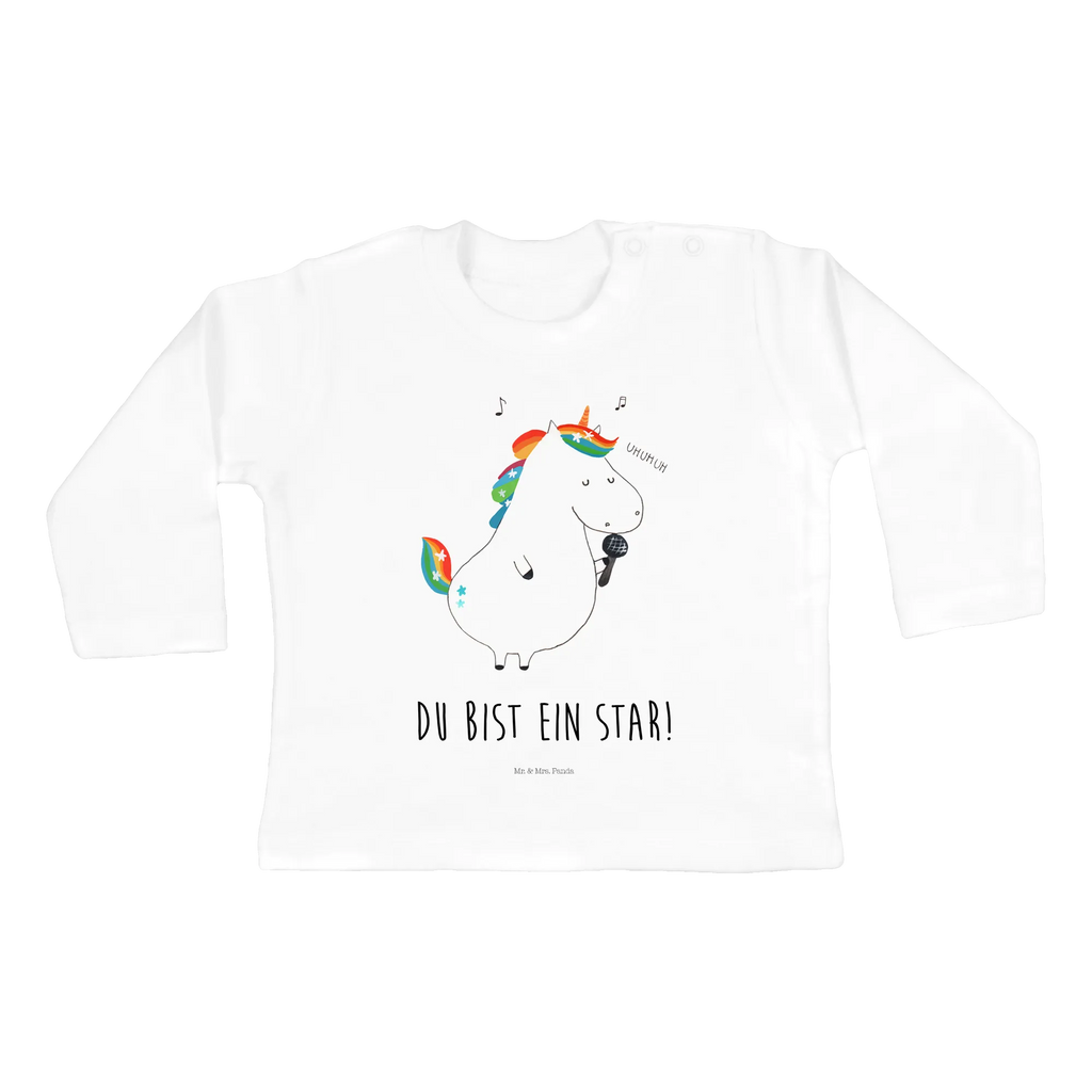 Longsleeve dla niemowląt 12-18 miesięcy jednorożec Śpiewak Mädchen, Langarm, Bio, Baby, Jungen, Kleidung, Einhorn, Einhörner, Einhorn Deko, Unicorn, Sänger, Feier, Konfetti, Sängerin, Disco, Party, Geburtstag, Fest, Glitzer, Freundin