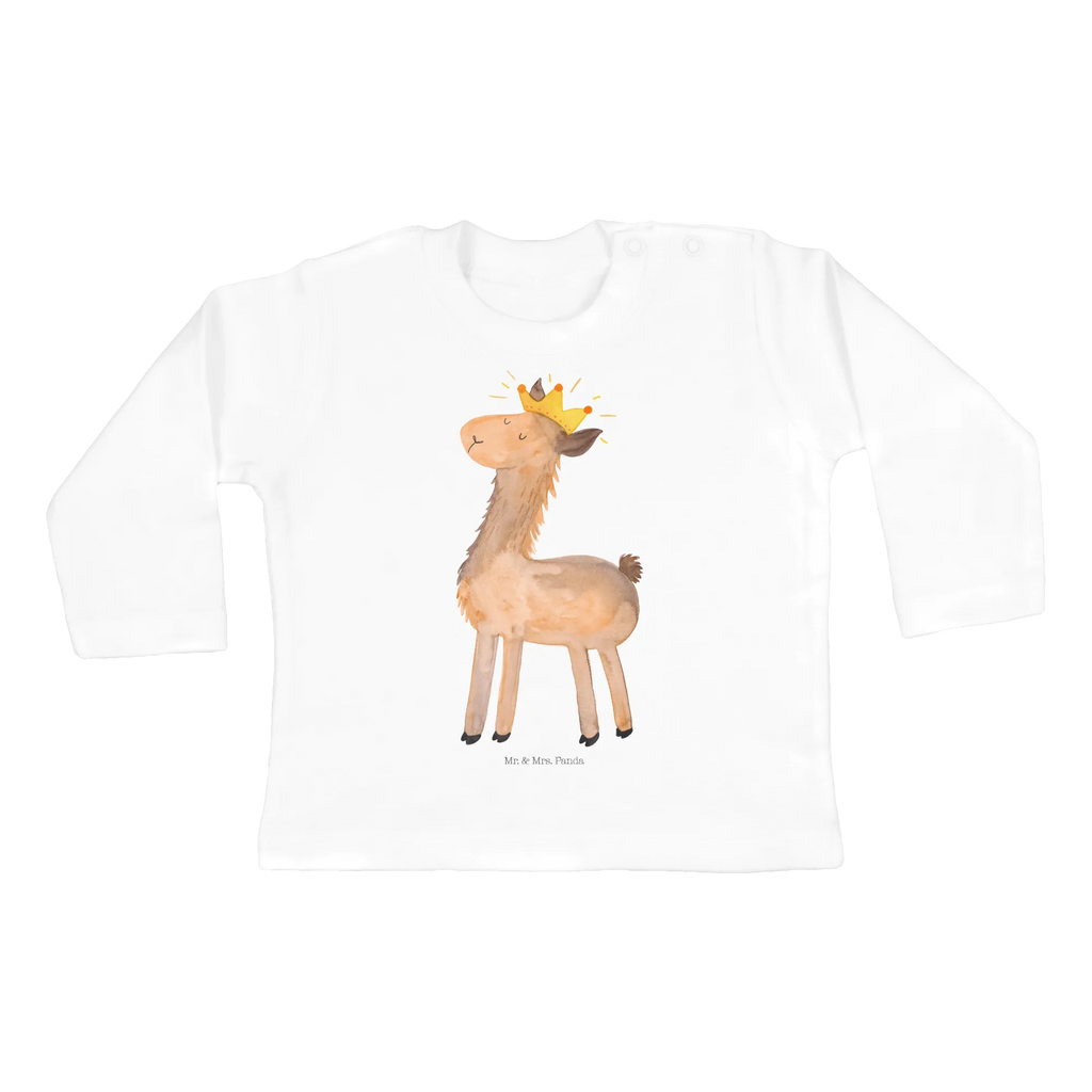 Baby Longsleeve Lama König Bio, Kleidung, Baby Shower, Langarm, Alpaka, Lama, Freundin, Abitur, Papa, König, Chef, Vorgesetzter, Abi, Kollegin, Königin, Büro Kollege, Mama, Lamas