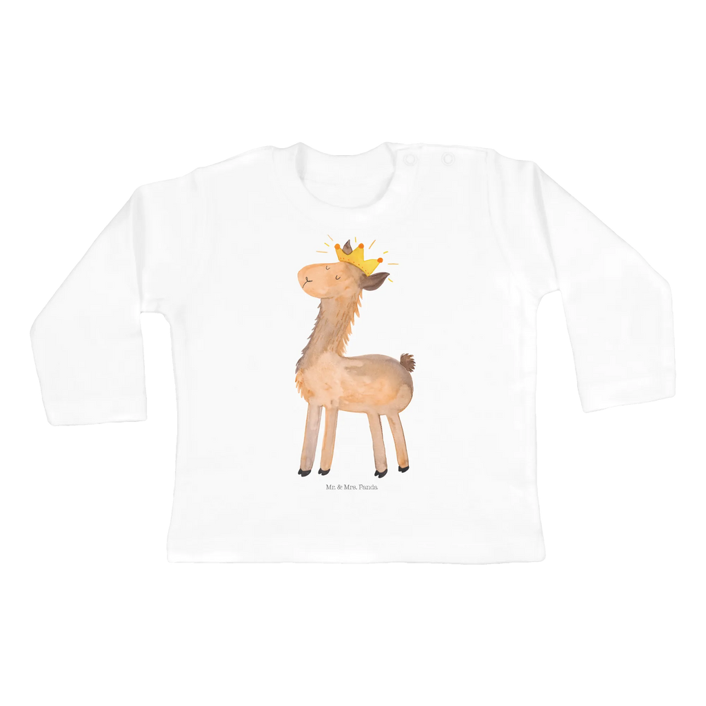 Baby Longsleeve Lama König Bio, Kleidung, Baby Shower, Langarm, Alpaka, Lama, Freundin, Abitur, Papa, König, Chef, Vorgesetzter, Abi, Kollegin, Königin, Büro Kollege, Mama, Lamas