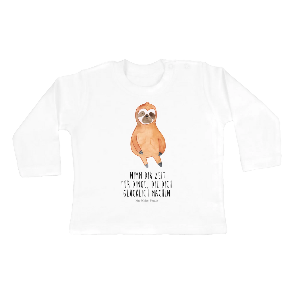 Baby long-sleeve sloth Satisfied Baby, Bio, Langarm, Jungen, Mädchen, Kleidung, Faultier, Faultier Geschenk, Faultier Deko, Frieden, relaxen, Zufriedenheit, Glück, faul, happy, glücklich, zufrieden, Gelassenheit, Pause, Lieblingstier, Faultiere, Ruhe