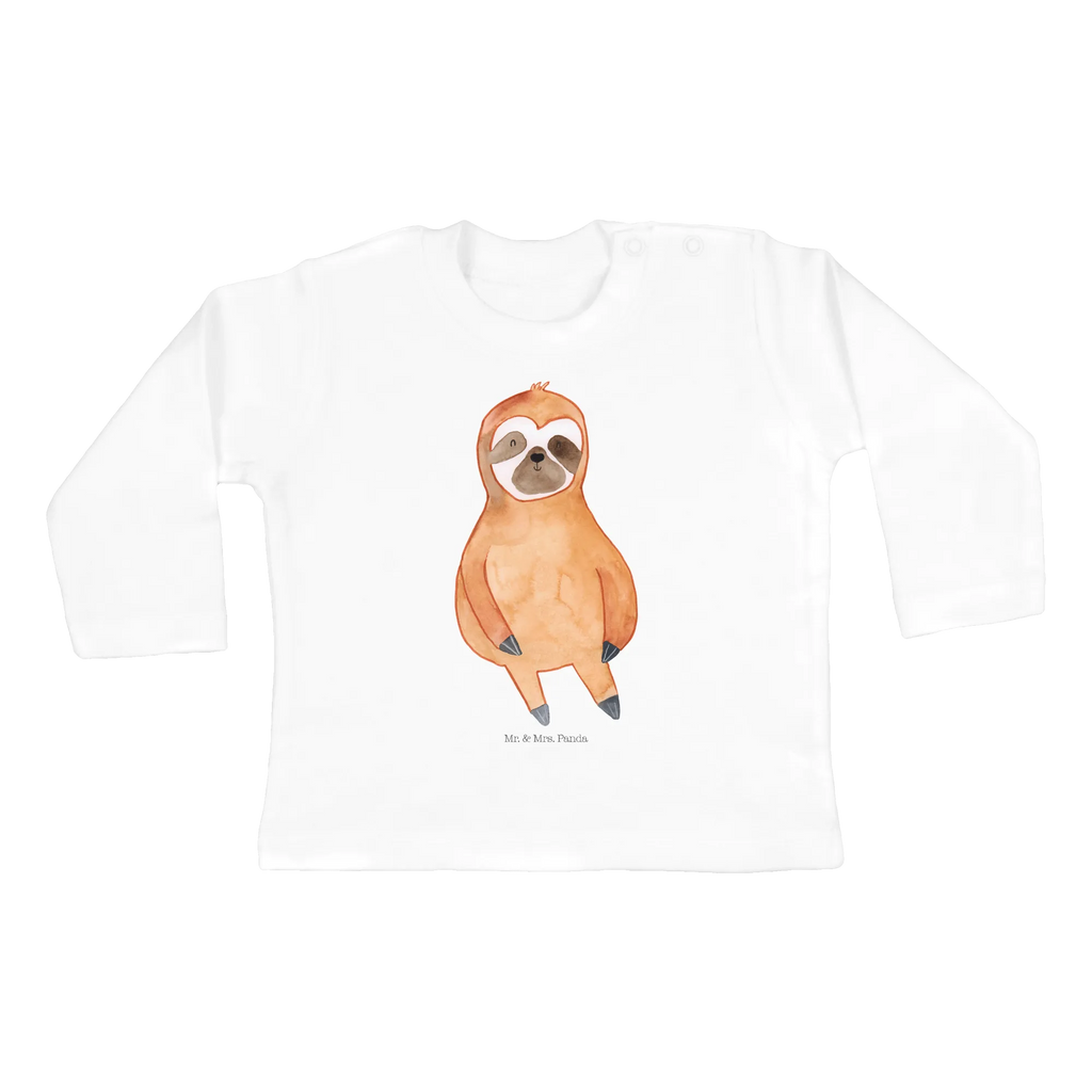 Baby long-sleeve sloth Satisfied Baby, Bio, Langarm, Jungen, Mädchen, Kleidung, Faultier, Faultier Geschenk, Faultier Deko, Frieden, relaxen, Zufriedenheit, Glück, faul, happy, glücklich, zufrieden, Gelassenheit, Pause, Lieblingstier, Faultiere, Ruhe