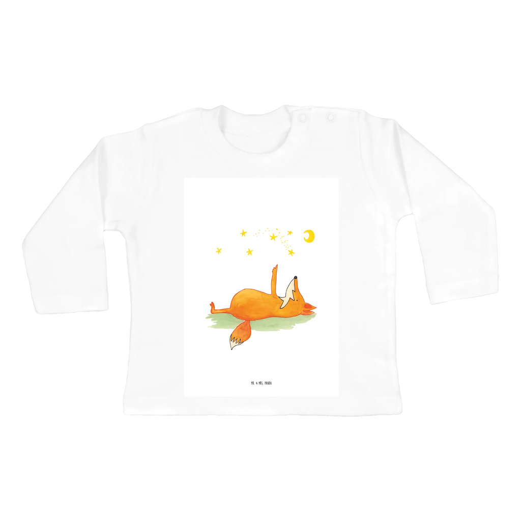 Baby Longsleeve Fuchs Sterne Bio, Mädchen, Kleidung, Langarm, Jungen, Baby, Fuchs, Spruch positiv, Romantik, Always Look on the Bright Side of Life, Spruch schön, Füchse, tröstende Worte
