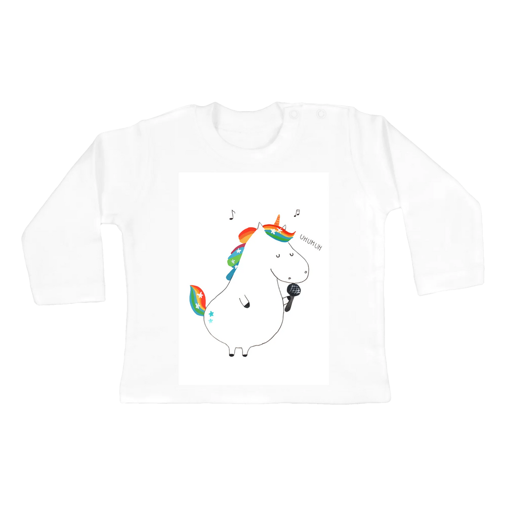 Longsleeve dla niemowląt 12-18 miesięcy jednorożec Śpiewak Mädchen, Langarm, Bio, Baby, Jungen, Kleidung, Einhorn, Einhörner, Einhorn Deko, Unicorn, Sänger, Feier, Konfetti, Sängerin, Disco, Party, Geburtstag, Fest, Glitzer, Freundin