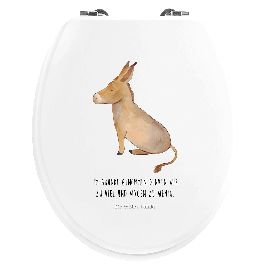 Motiv WC Sitz Esel Klobrille, WC-Sitz, Toilette, Toilettendeckel, Klodeckel, Tiermotive, Gute Laune, lustige Sprüche, Tiere, Esel, Lebensziel, Weisheit, Mut, Lebensmut, Lebensglück, positive gedanken, tapferkeit, zuversicht, erfolg, Ziel