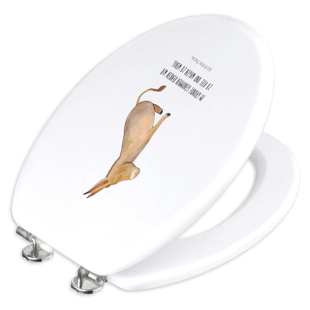 Motiv WC Sitz Esel Klobrille, WC-Sitz, Toilette, Toilettendeckel, Klodeckel, Tiermotive, Gute Laune, lustige Sprüche, Tiere, Esel, Lebensziel, Weisheit, Mut, Lebensmut, Lebensglück, positive gedanken, tapferkeit, zuversicht, erfolg, Ziel