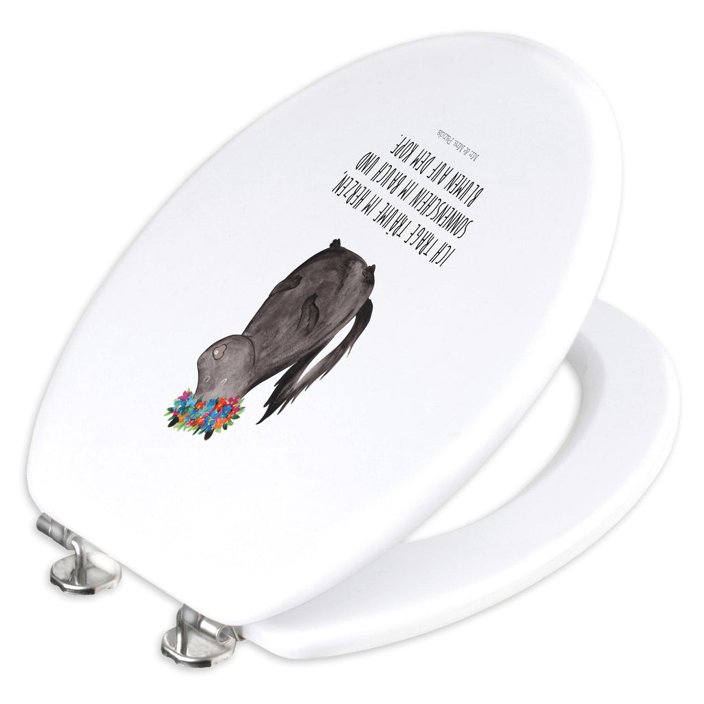 Motif toilet seat skunk Girl toilet seat, toilet cover, toilet, toilet lid, wood, Skunk, Stinky, Namaste, Predator, Stinker, Laugh, Love, Wild animal, Yoga, Live