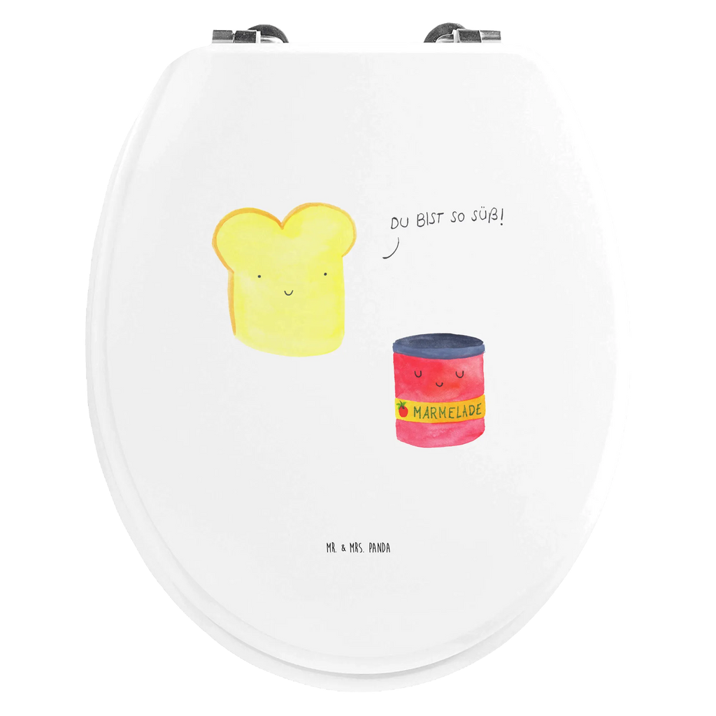 Motiv WC Sitz Toast Marmelade Klodeckel, WC-Sitz, Toilette, Klobrille, Toilettendeckel, Tiermotive, Gute Laune, lustige Sprüche, Tiere, süß, Toast, Brot, Küche Deko, Dreamteam, Frühstück Einladung, süße Postkarte, Toastbrot, Marmelade, Küche Spruch