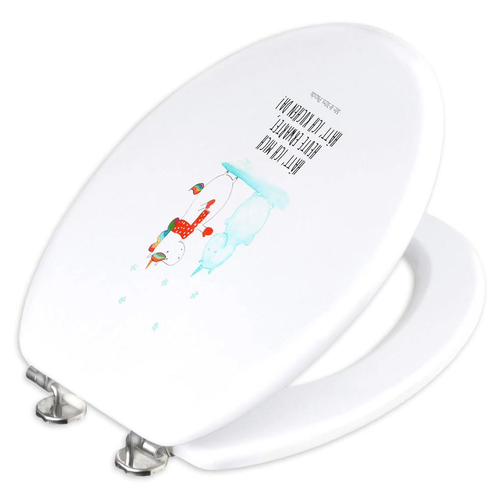 Motif toilet seat unicorn snowman toilet cover, wood, toilet seat, toilet, toilet lid, unicorn, unicorns, winter gift, Gloves, Cap, Christmas Motif, Unicorn, Winter, present, Snow, Cold, X-Mas, Cake, Christmas, Snowman