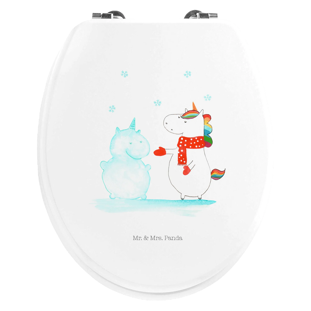 Motif toilet seat unicorn snowman toilet cover, wood, toilet seat, toilet, toilet lid, unicorn, unicorns, winter gift, Gloves, Cap, Christmas Motif, Unicorn, Winter, present, Snow, Cold, X-Mas, Cake, Christmas, Snowman