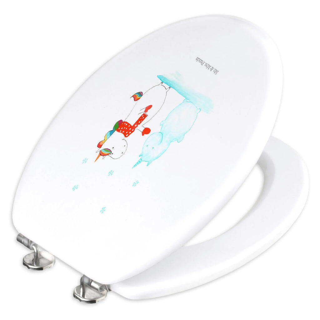 Motif toilet seat unicorn snowman toilet cover, wood, toilet seat, toilet, toilet lid, unicorn, unicorns, winter gift, Gloves, Cap, Christmas Motif, Unicorn, Winter, present, Snow, Cold, X-Mas, Cake, Christmas, Snowman