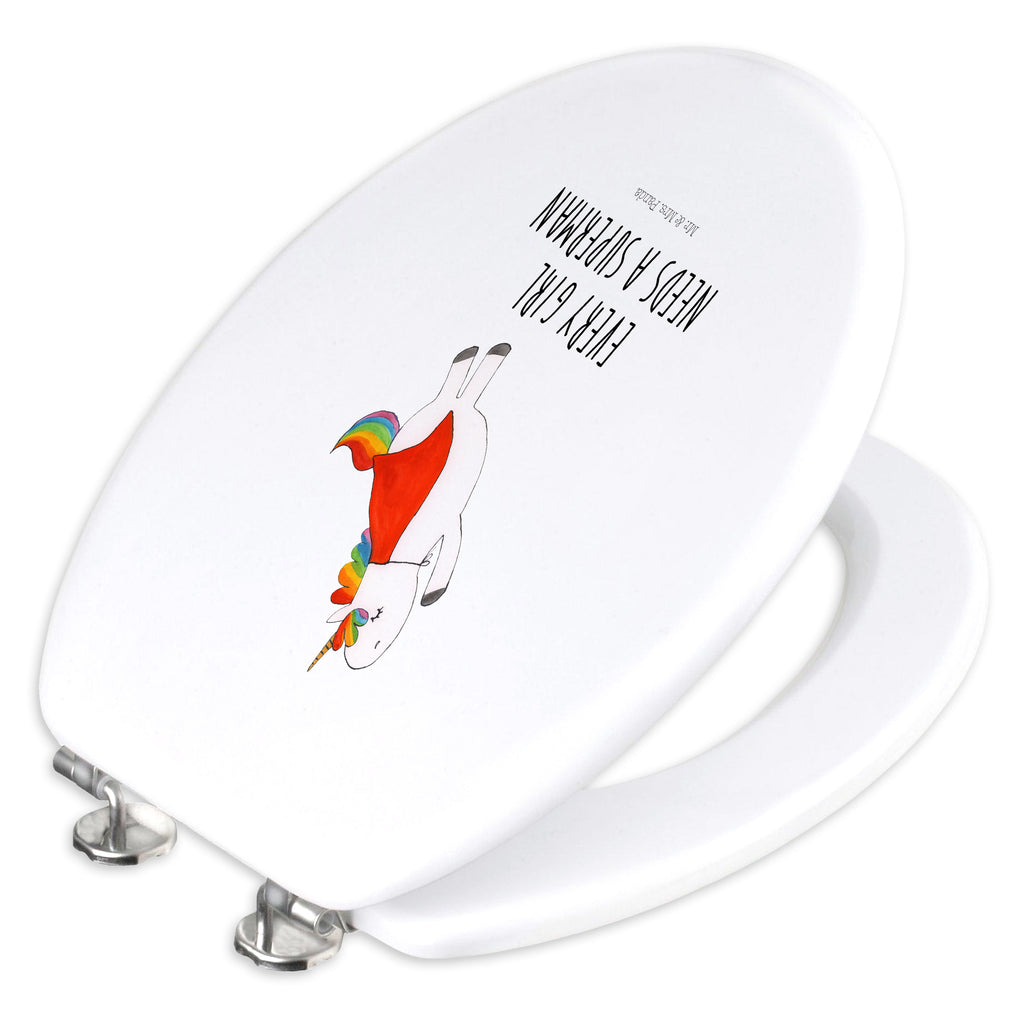 Motiv WC Sitz Einhorn Super WC-Sitz, Toilettendeckel, Klobrille, Klodeckel, Toilette, Einhorn, Einhörner, Einhorn Deko, Unicorn, Freundin, Superheld, Geschenk, Held, Girl, Traummann, Mädchen