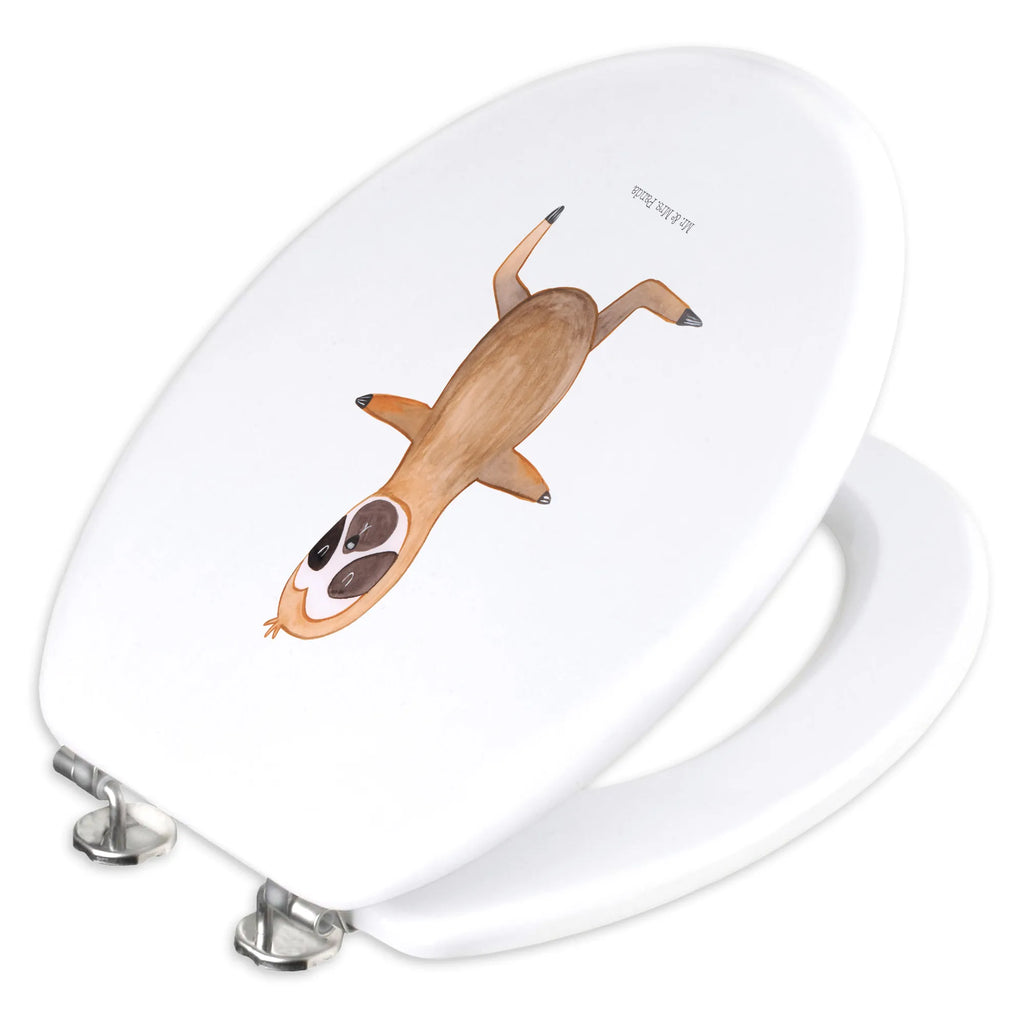 Motiv WC Sitz Faultier  Yoga Toilette, Klobrille, WC-Sitz, Toilettendeckel, Klodeckel, Faultier, Faultier Geschenk, Faultier Deko, Entspannung, Gelassenheit, Meditation, Atmung, Lieblingstier, Faultiere, Yogaübungen, faul, Krieger, Namaste, Yoga