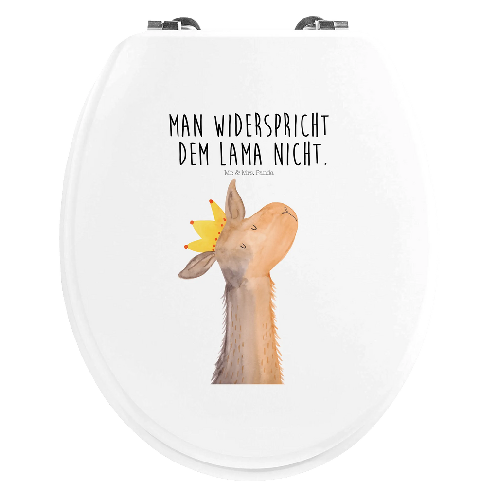 Motiv WC deska sedesowa Głowa lamy król Klobrille, WC-Sitz, Toilettendeckel, Klodeckel, Toilette, Lama, Alpaka, Lamas, Papa, Büro Kollege, Vorgesetzter, König, Abi, Mama, Königin, Chef, Kollegin, Freundin, Abitur