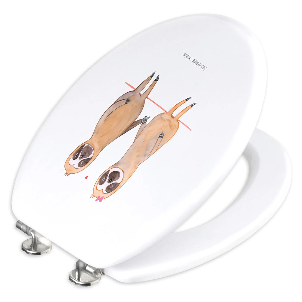 Motiv WC Sitz Faultier Pärchen Klobrille, WC-Sitz, Toilette, Klodeckel, Toilettendeckel, Faultier, Faultier Geschenk, Faultier Deko, verlobt, faul, Pärchen, Beziehung, Faultiere, Faultierliebe, Liebespaar, gemeinsam, Lieblingstier, verliebt, Langsamkeit, relaxen, Liebe, Faultierpärchen
