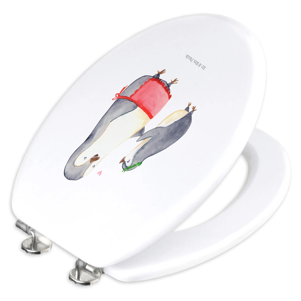 Motiv WC deska sedesowa Pingwin z dzieckiem Klodeckel, Toilettendeckel, Toilette, WC-Sitz, Klobrille, Familie, Vatertag, Muttertag, Bruder, Schwester, Mama, Papa, Oma, Opa, Geburststag, Mami, Mutter, Mutti, Geschenk