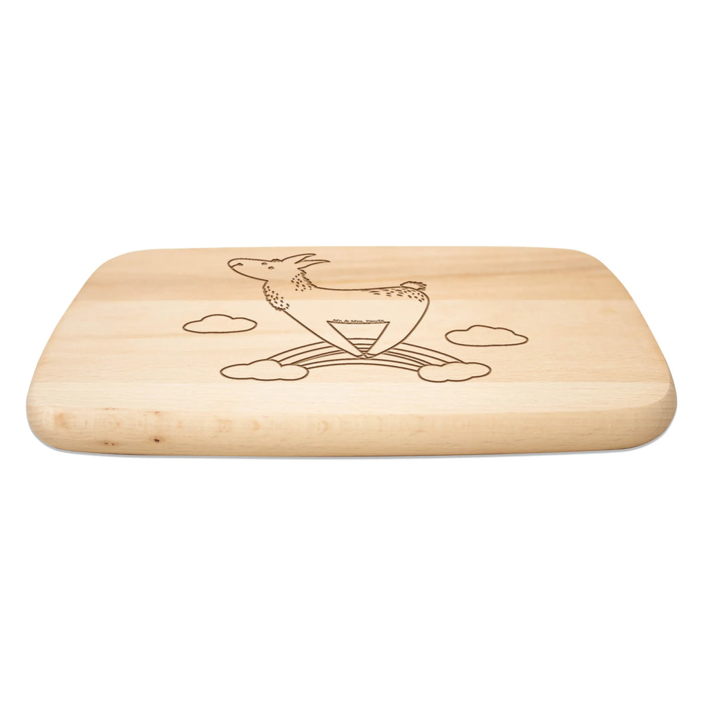 Frühstücksbrett Lama Regenbogen Frühstücksbrettchen, Frühstücksbrett, Holzbrett, Küchenbrett, Schneidebrett, Schneidebrett Holz, Lama, Alpaka, Wolkenland, Selbstständig, Haters, Hobby, Lamas, Regenbogen, Abi, Haters gonna hate, Freiheit, Außenseiter, Schule