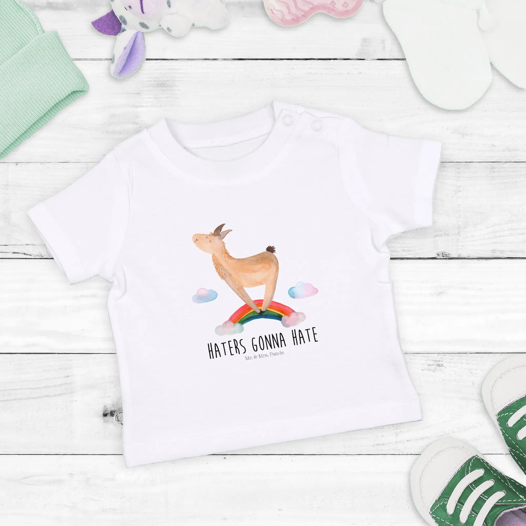 Organic Baby Shirt lama rainbow Llama, llama, alpaca, trendy animal, Haters gonna hate, Freedom, Outsider, Haters, Hobby, Rainbow, Self-employed, School, Abi, Lamas, Lama, Cloud country