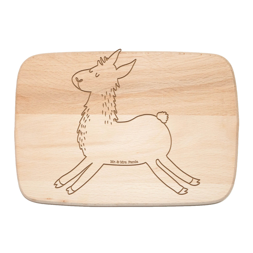 Serving board lama Jump breakfast board, cutting board, Board, Llama, llama, alpaca, trendy animal, girlfriend, luck, new start, heartache, Lama, exam, happy day, start, good morning, favourite day, llamas, graduation, happy