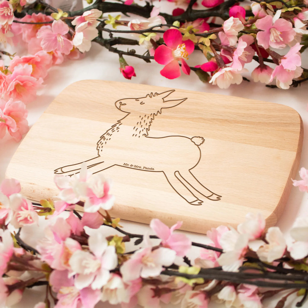 Serving board lama Jump breakfast board, cutting board, Board, Llama, llama, alpaca, trendy animal, girlfriend, luck, new start, heartache, Lama, exam, happy day, start, good morning, favourite day, llamas, graduation, happy