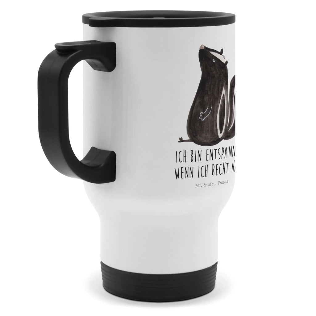 Kubek termiczny skunks siedzenie Stinktier, Skunk