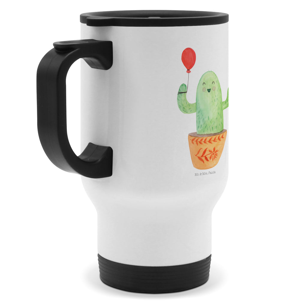 Insulated mug cactus balloon travel mug, travel coffee mug, Coffee mug, Thermo mug, To Go mug, Thermo cup, Insulated mug, cactus, cactuses, plants, cactus plant, small green cactus, balloon, new start, exam, office, cacti, stress, education, girlfriend, joy, boyfriend, office life