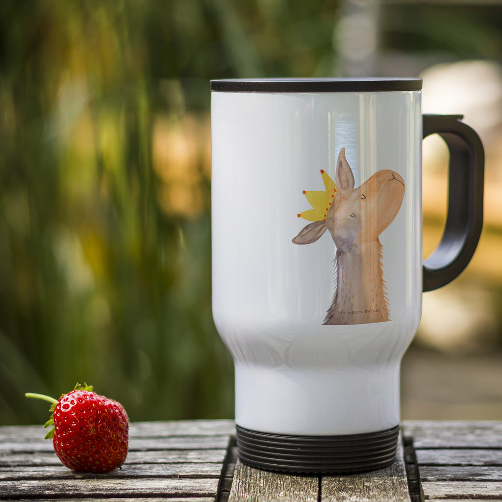 Insulated mug llama head king travel mug, travel coffee mug, Coffee mug, Insulated mug, Thermo cup, To Go mug, Thermo mug, Llama, llama, alpaca, trendy animal, high school graduation, supervisor, girlfriend, king, lamas, colleague, office colleague, dad, lama, boss, mum, queen