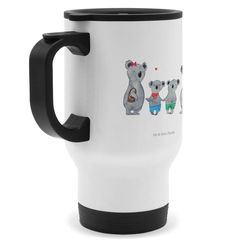 Insulated mug Koala family with two kids travel coffee mug, travel mug, Insulated mug, Thermo mug, To Go mug, Thermo cup, Coffee mug, Family, Father's Day, Mother's Day, brother, sister, Mom, Dad, family life, favourite family, koala family, family, family time, best family, koala, koala bear