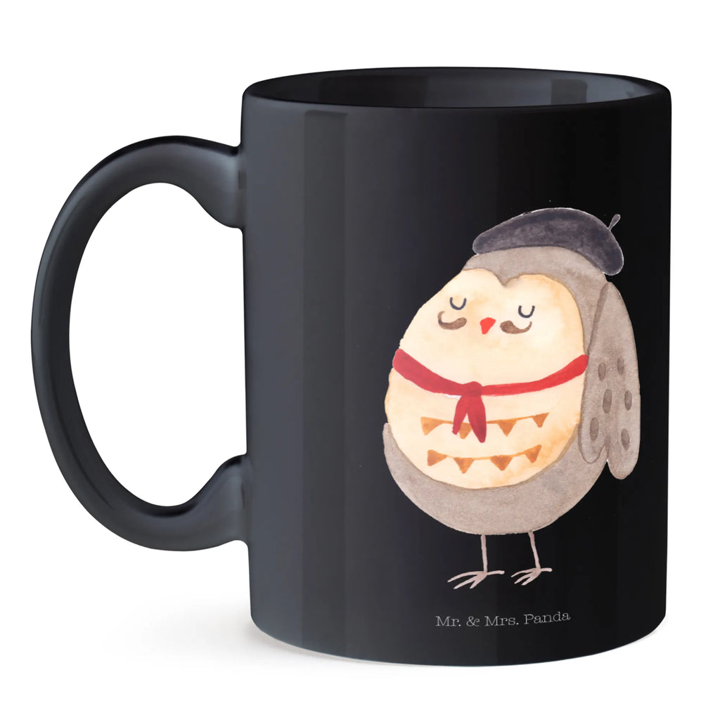 Tasse Eule Frankreich Geschenktasse, Porzellantasse, Tasse mit Motiven, Keramiktasse, Kaffeetasse, Teetasse, Bürotasse, Tasse mit Zitaten, Tasse, Eule, Spruch schön, Owl, La vie est belle, Frankreich, hibou, Eulen, Eule Deko, das Leben ist schön, Spruch Französisch