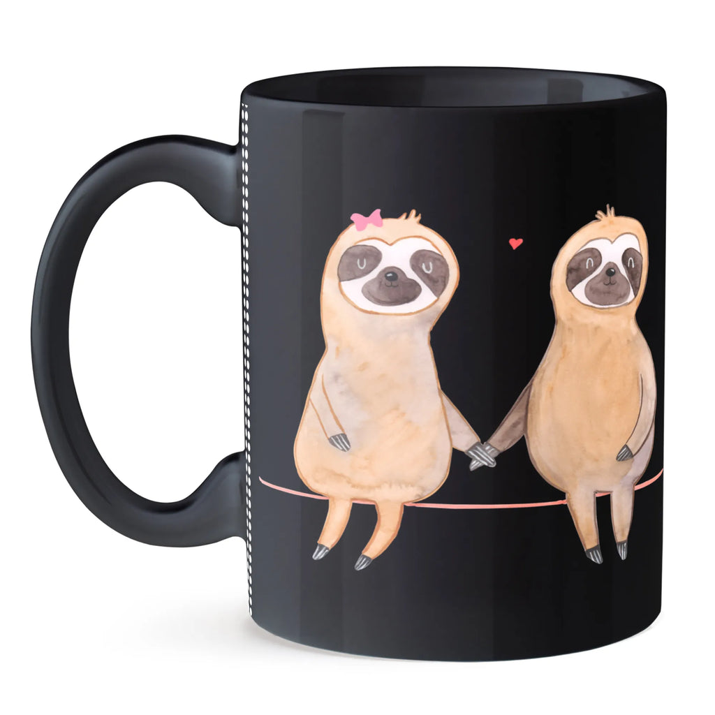 Tasse Faultier Pärchen Teetasse, Tasse, Keramiktasse, Geschenktasse, Porzellantasse, Tasse mit Motiven, Kaffeetasse, Tasse mit Zitaten, Bürotasse, Faultier, Faultier Geschenk, Faultier Deko, Faultierpärchen, Langsamkeit, faul, verliebt, Faultierliebe, Liebespaar, Faultiere, Liebe, Beziehung, gemeinsam, relaxen, Lieblingstier, Pärchen, verlobt
