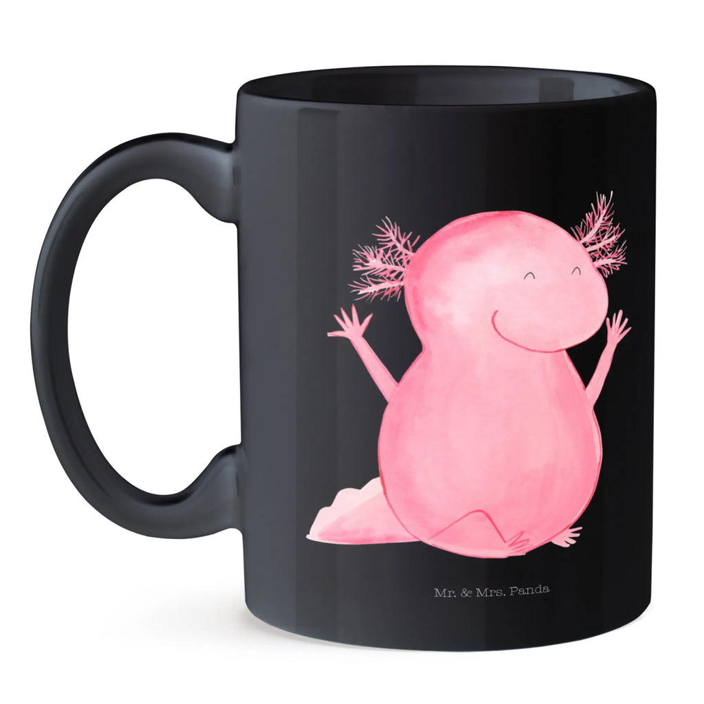 Tasse Axolotl Hurra Geschenktasse, Tasse, Teetasse, Tasse mit Motiven, Bürotasse, Tasse mit Zitaten, Porzellantasse, Kaffeetasse, Keramiktasse, Axolotl, Molch, fröhlich, Schwanzlurch, Freude, Zufriedenheit, Spaß, Motivation, Lurche, Axolot, Lurch