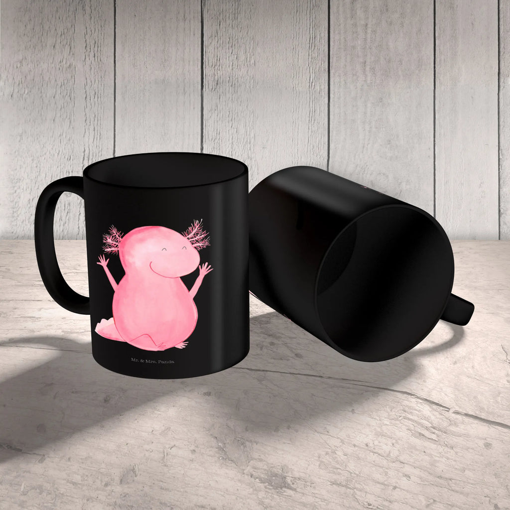 Tasse Axolotl Hurra Geschenktasse, Tasse, Teetasse, Tasse mit Motiven, Bürotasse, Tasse mit Zitaten, Porzellantasse, Kaffeetasse, Keramiktasse, Axolotl, Molch, fröhlich, Schwanzlurch, Freude, Zufriedenheit, Spaß, Motivation, Lurche, Axolot, Lurch