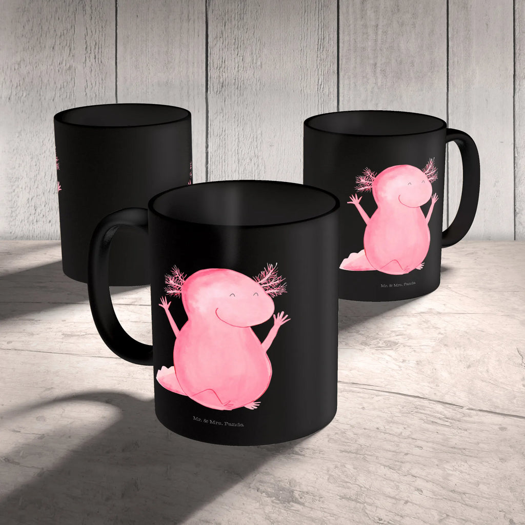 Tasse Axolotl Hurra Geschenktasse, Tasse, Teetasse, Tasse mit Motiven, Bürotasse, Tasse mit Zitaten, Porzellantasse, Kaffeetasse, Keramiktasse, Axolotl, Molch, fröhlich, Schwanzlurch, Freude, Zufriedenheit, Spaß, Motivation, Lurche, Axolot, Lurch
