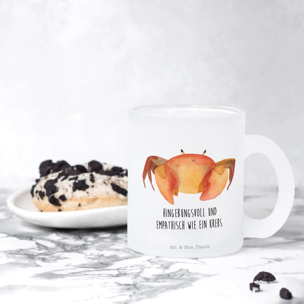 Glass tea cup Star sign Cancer glass, Tea cup, tea glass, tea, mug, constellations, birthdays, astrology, zodiac, date of birth, month of birth, crabs, crab zodiac sign, sea animal, crab, present june, birthday july, crab present, present july, present sea, birthday june