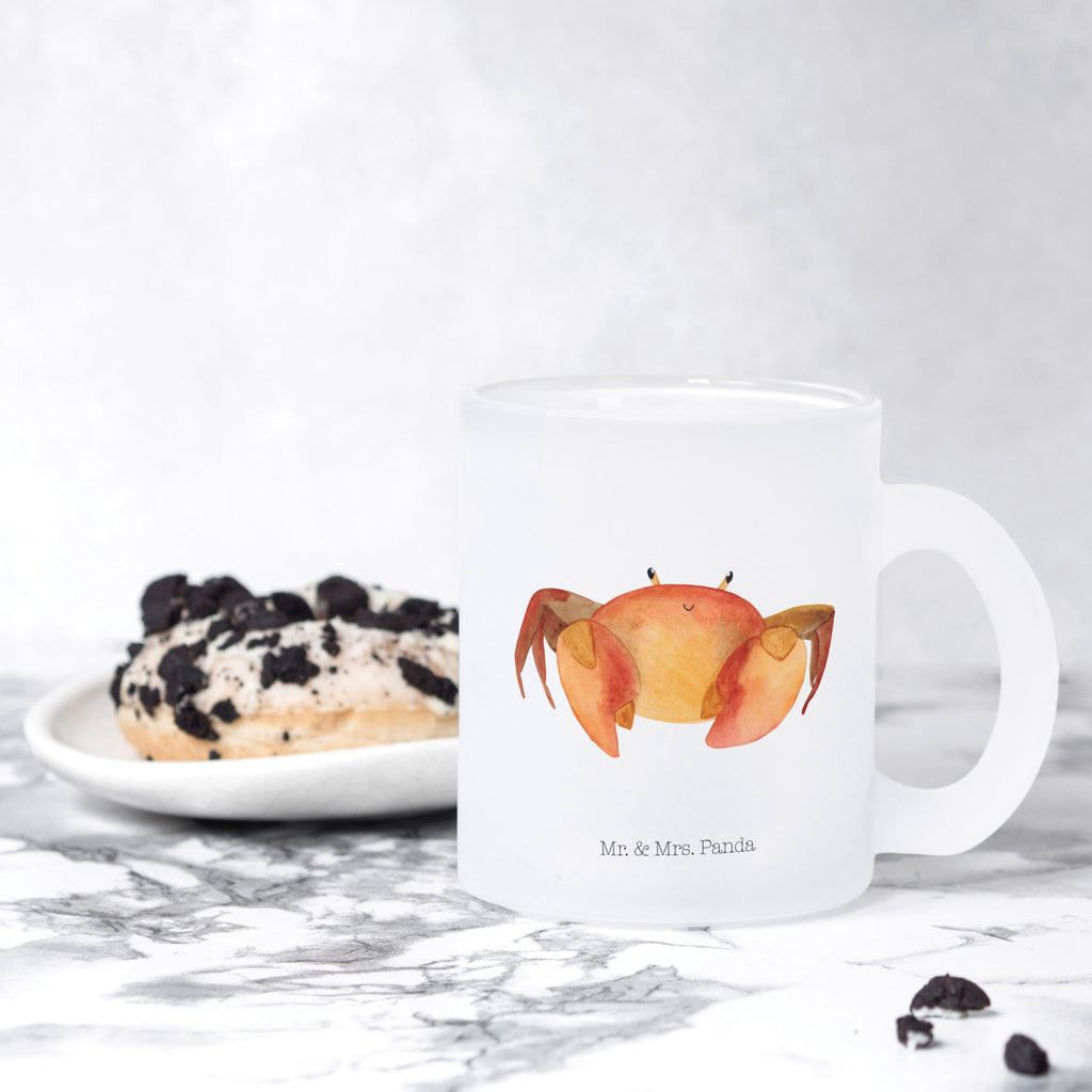 Glass tea cup Star sign Cancer glass, Tea cup, tea glass, tea, mug, constellations, birthdays, astrology, zodiac, date of birth, month of birth, crabs, crab zodiac sign, sea animal, crab, present june, birthday july, crab present, present july, present sea, birthday june