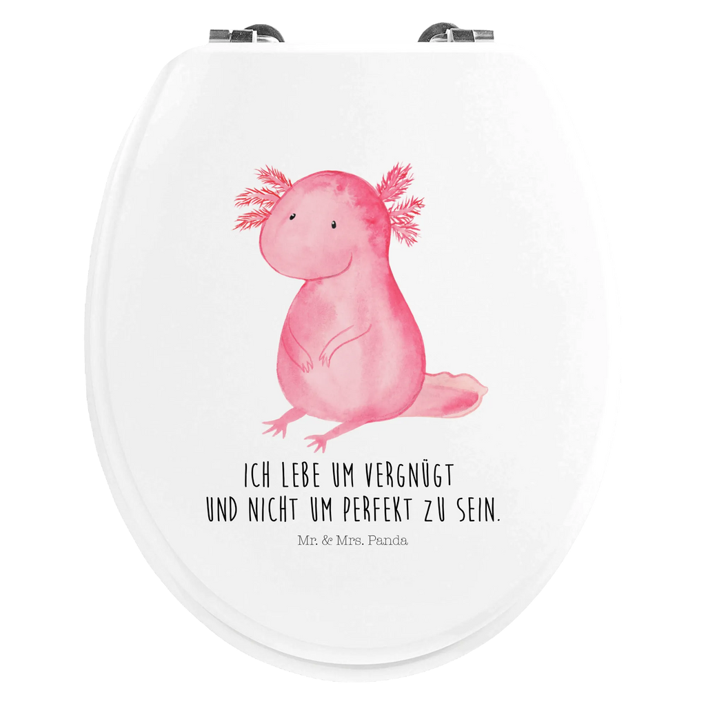 Motif toilet seat axolotl zero WC-Sitz, Toilette, Klobrille, Klodeckel, Toilettendeckel, Axolotl, Molch, Liebe, Lebensweisheit, Weisheit, Lebensstil, Freundin, fröhlich, Axolot, vergnügt, zufrieden