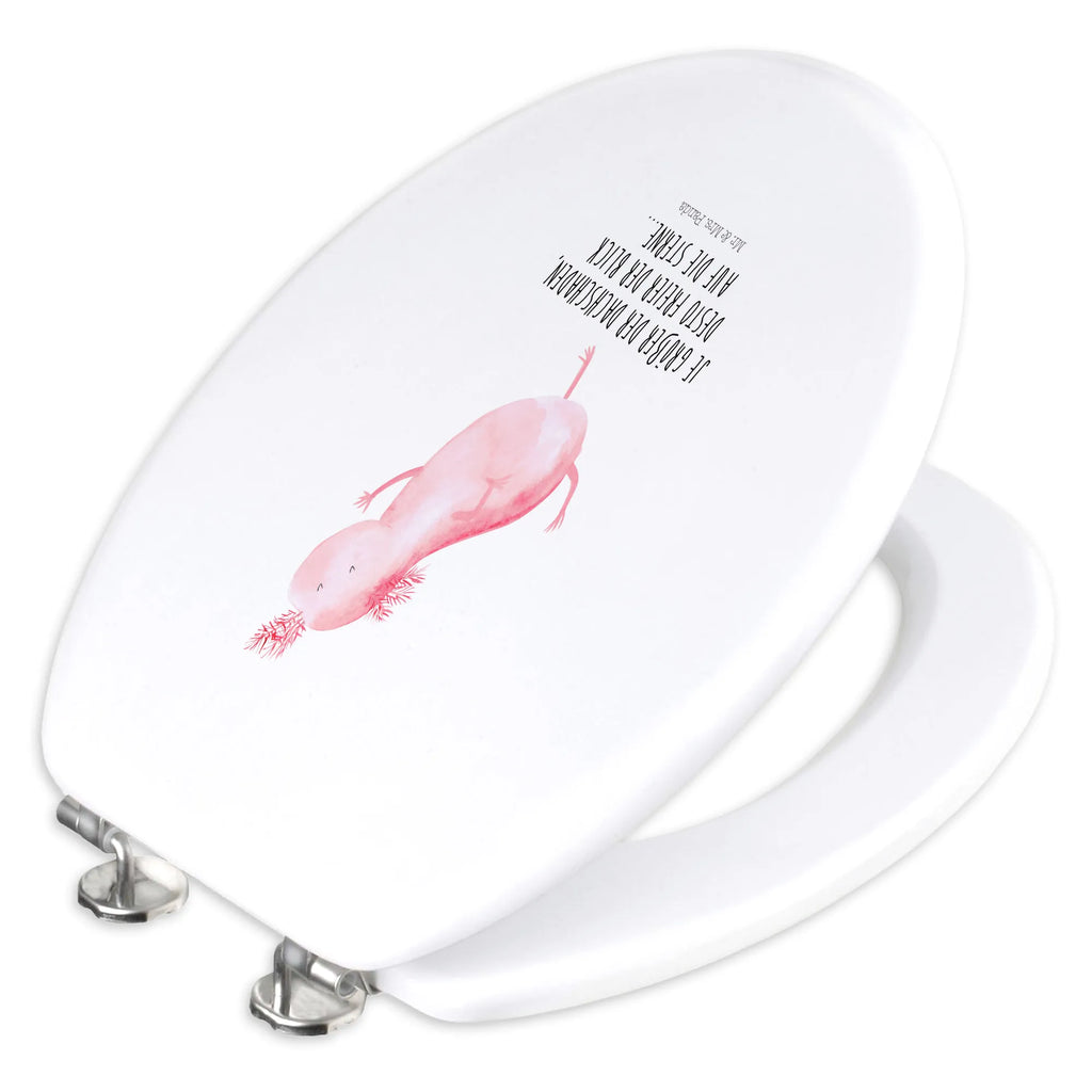 Motiv WC deska sedesowa aksolotl tańczyć Klobrille, Toilettendeckel, WC-Sitz, Klodeckel, Toilette, Axolotl, Molch, verrückt, Sterne, Axolot, Freundin, Dachschaden, Lurch, Lurche, Schwanzlurch, beste Freundin