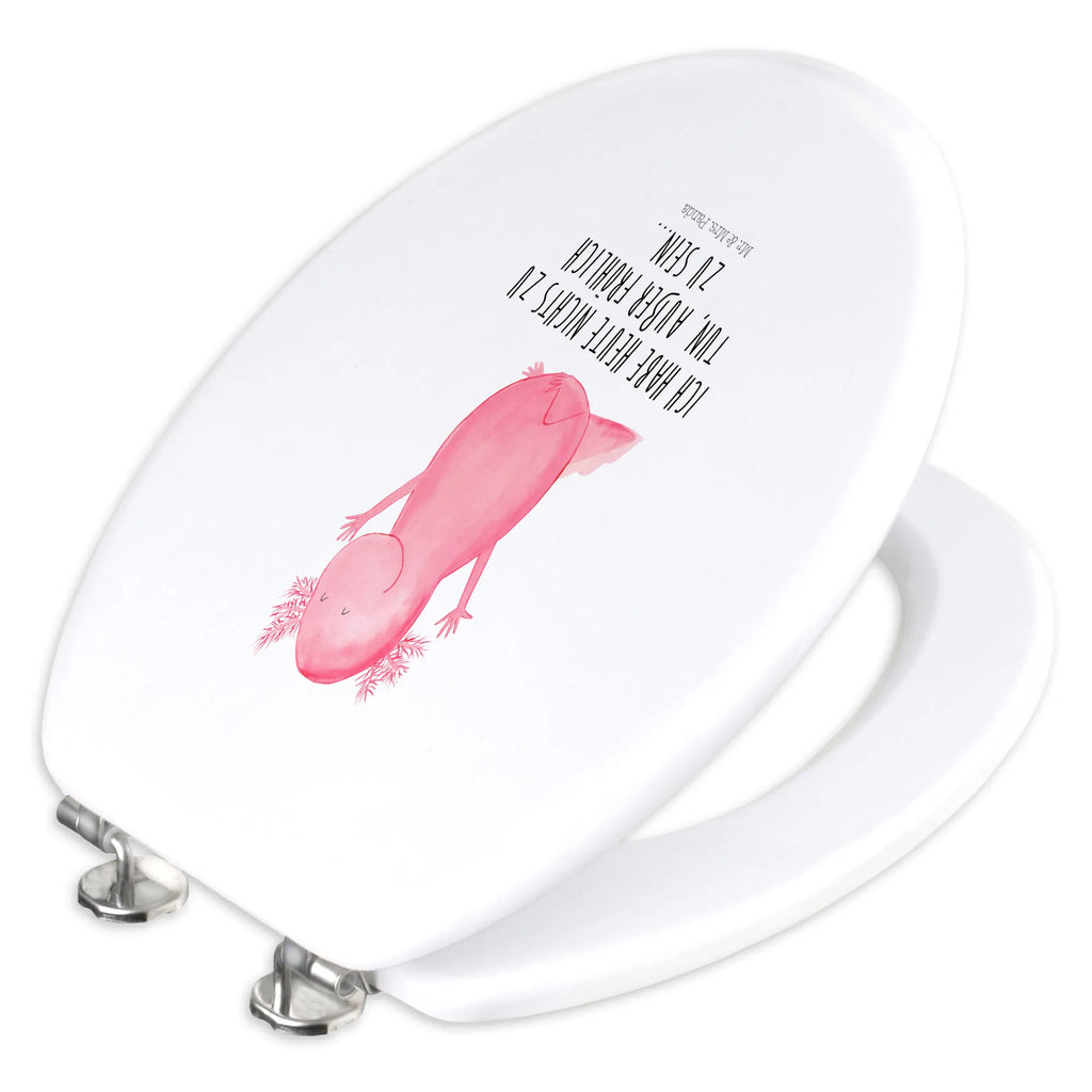 Motiv WC Sitz Axolotl Hurra WC-Sitz, Toilette, Klobrille, Klodeckel, Toilettendeckel, Axolotl, Molch, fröhlich, Axolot, Motivation, Zufriedenheit, Spaß, Freude, Schwanzlurch, Lurch, Lurche