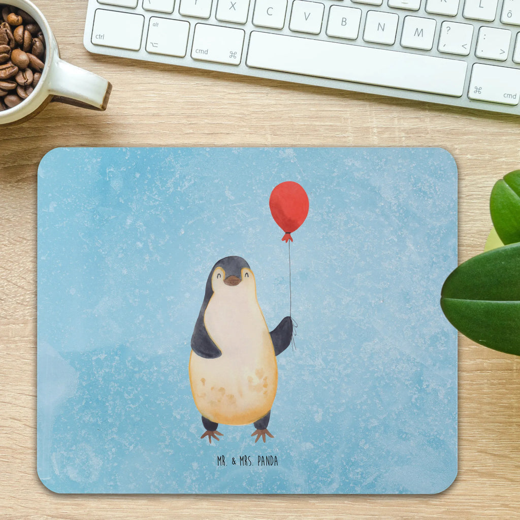Mouse mat Penguin balloon Mauspad Büro, Büroausstattung, Arbeitszimmer, PC Zubehör, Einzigartiges Mauspad, Mauspad, Computer zubehör, Mousepad, Mausunterlage, Designer Mauspad, Pinguin, neues Leben, Geschenkidee, Tagträume, Pinguine, Lebenslust, Motivation, Geschenk Freundin, Glück, beste Freundin, Luftballon, Liebe, Neustart