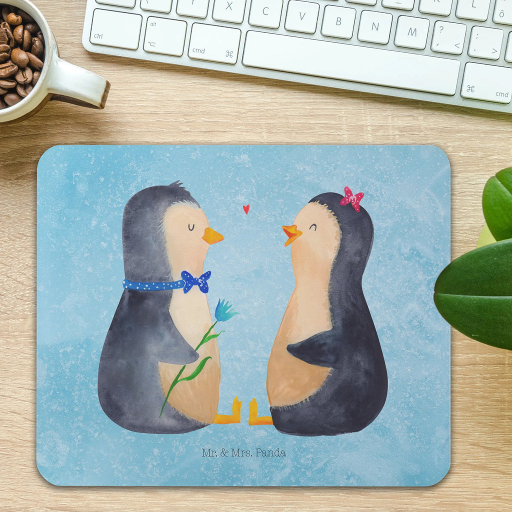 Mouse mat Penguin pair Mouse Pad, PC, saying, Study, mousepad, Print, Gift, Mouse, Motif, Office, fun, Work, Student, Pad, Penguin, North Pole, Winter, Penguins, penguin, dream couple, wedding gift, great love, lovers, love, penguins, proof of love, engagement, wedding day, love gift, wedding, anniversary