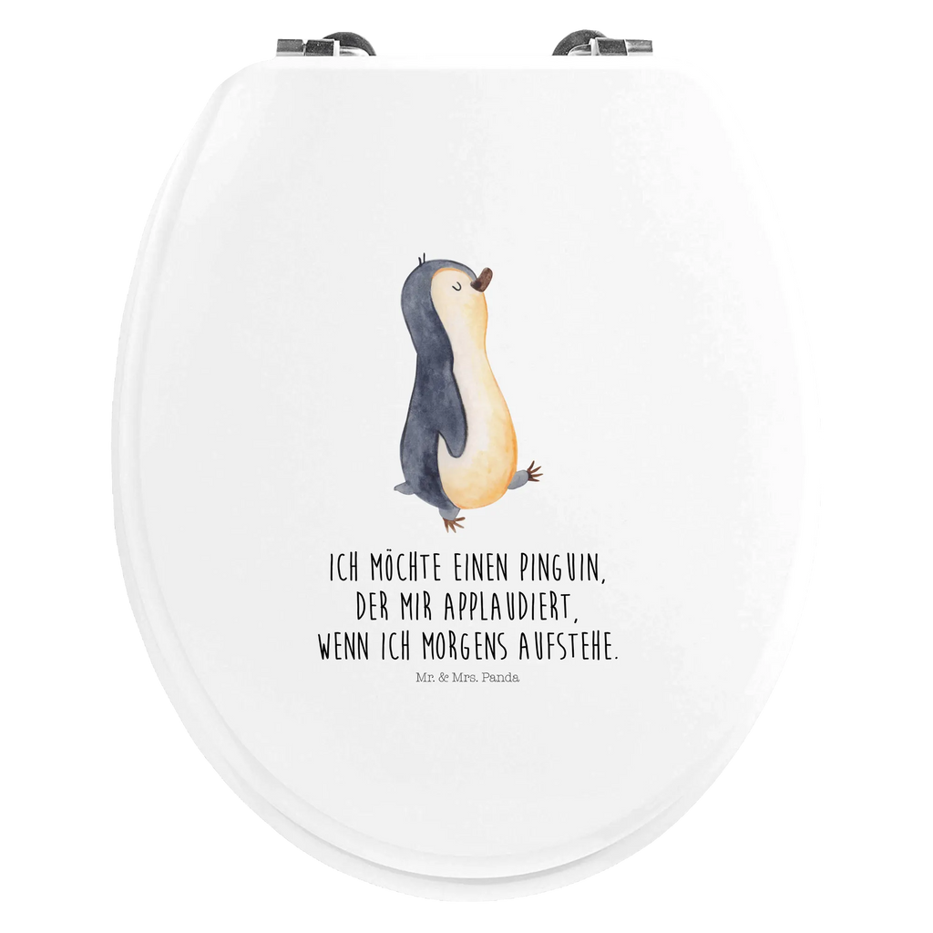 Motif toilet seat Penguin march WC-Sitz, Toilette, Klodeckel, Toilettendeckel, Klobrille, Pinguin, Frühaufsteher, Langschläfer, Familie, Schwester, Pinguine, Bruder