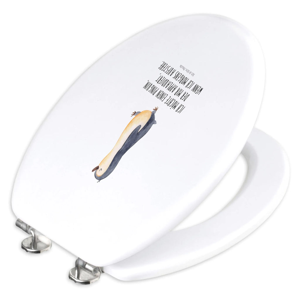 Motif toilet seat Penguin march WC-Sitz, Toilette, Klodeckel, Toilettendeckel, Klobrille, Pinguin, Frühaufsteher, Langschläfer, Familie, Schwester, Pinguine, Bruder