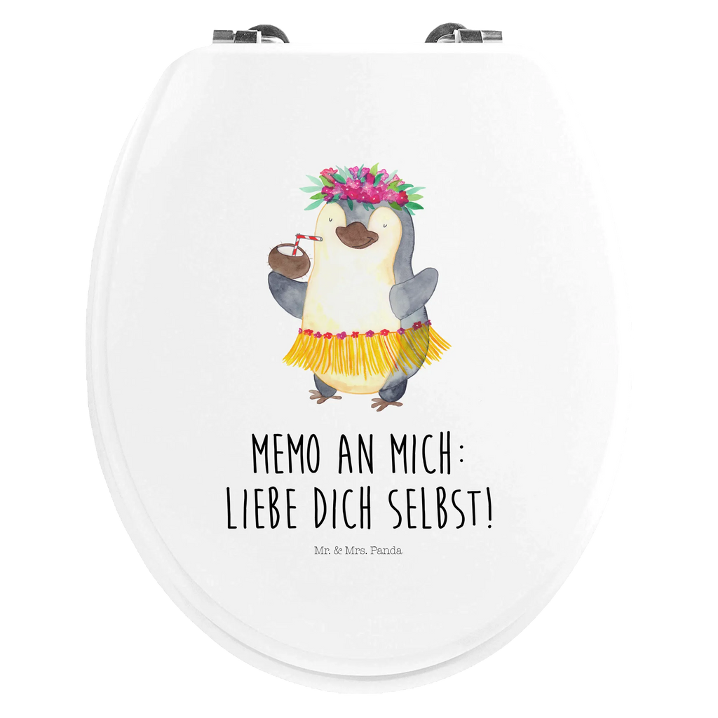 Motiv WC deska sedesowa Pingwin z Kokosem Toilettendeckel, WC-Sitz, Toilette, Klobrille, Klodeckel, Pinguin, Kokosnuss, Urlaub, Aloha, Pinguine, Hawaii