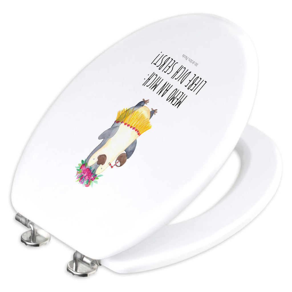 Motiv WC deska sedesowa Pingwin z Kokosem Toilettendeckel, WC-Sitz, Toilette, Klobrille, Klodeckel, Pinguin, Kokosnuss, Urlaub, Aloha, Pinguine, Hawaii