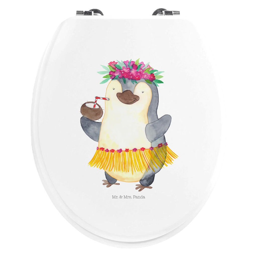 Motiv WC deska sedesowa Pingwin z Kokosem Toilettendeckel, WC-Sitz, Toilette, Klobrille, Klodeckel, Pinguin, Kokosnuss, Urlaub, Aloha, Pinguine, Hawaii