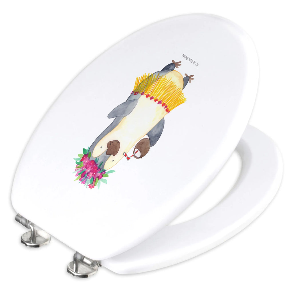 Motiv WC deska sedesowa Pingwin z Kokosem Toilettendeckel, WC-Sitz, Toilette, Klobrille, Klodeckel, Pinguin, Kokosnuss, Urlaub, Aloha, Pinguine, Hawaii