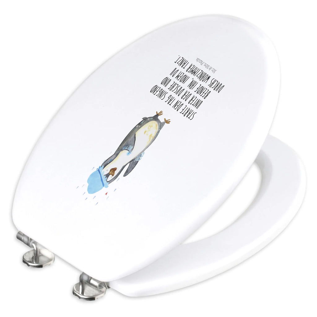 Motif toilet seat Penguin have a shower toilet, toilet seat, wood, toilet lid, toilet cover, Penguin, North Pole, Winter, Penguins, new beginning, penguins, shower, motivation, new start, life motto, being happy