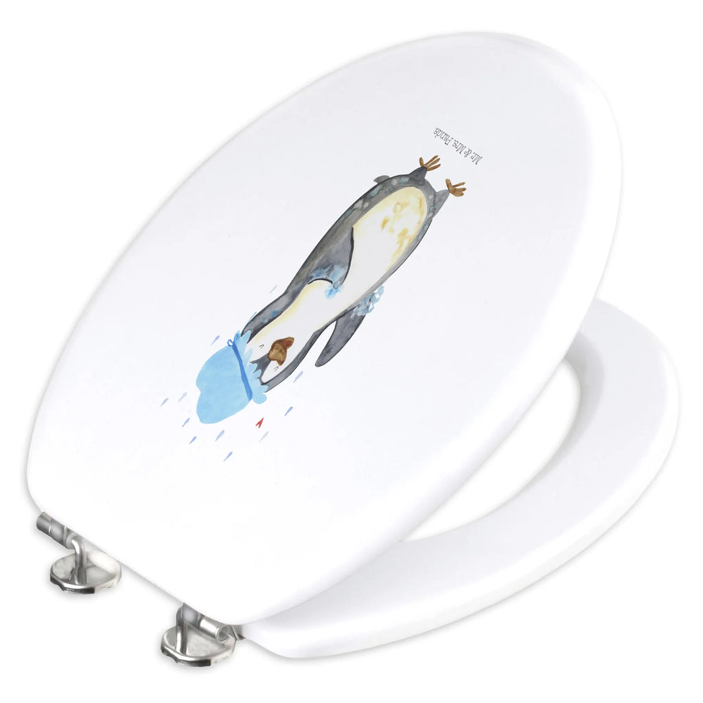 Motif toilet seat Penguin have a shower toilet, toilet seat, wood, toilet lid, toilet cover, Penguin, North Pole, Winter, Penguins, new beginning, penguins, shower, motivation, new start, life motto, being happy