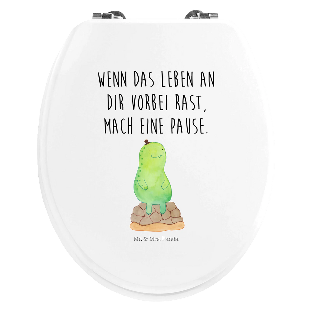 Motiv WC Sitz Schildkröte Pause Toilettendeckel, Toilette, Klodeckel, Klobrille, WC-Sitz, Schildkröte, Entschleunigen, Achtsamkeit, achtsam